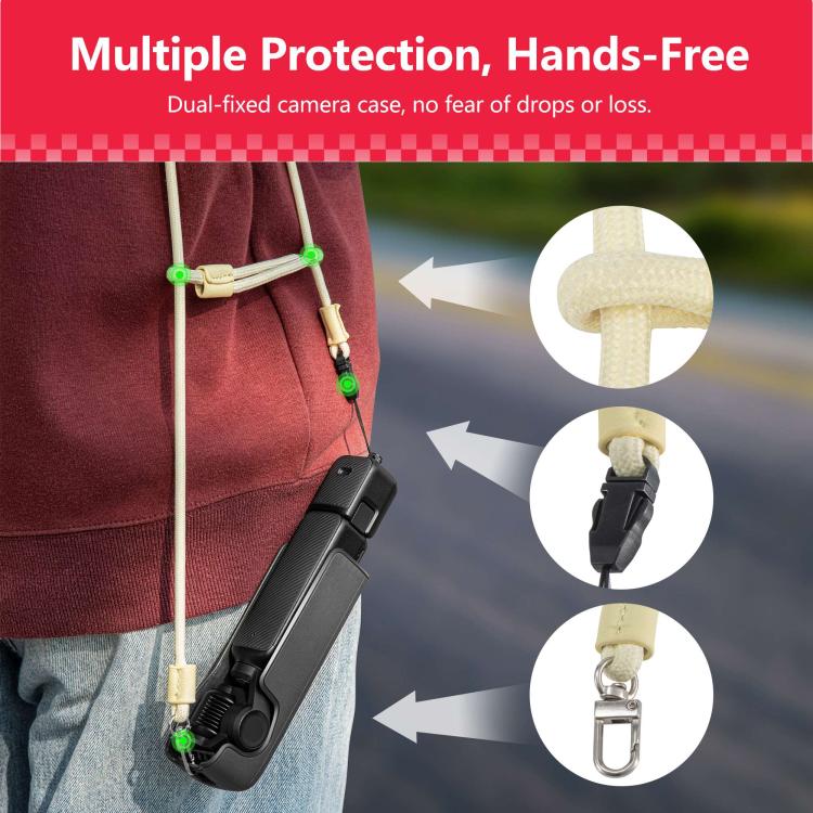 For DJI Pocket 3 STARTRC Adjustable Double-Ended Neck Strap For DJI Pocket 3 STARTRC Adjustable Double-Ended Neck Strap